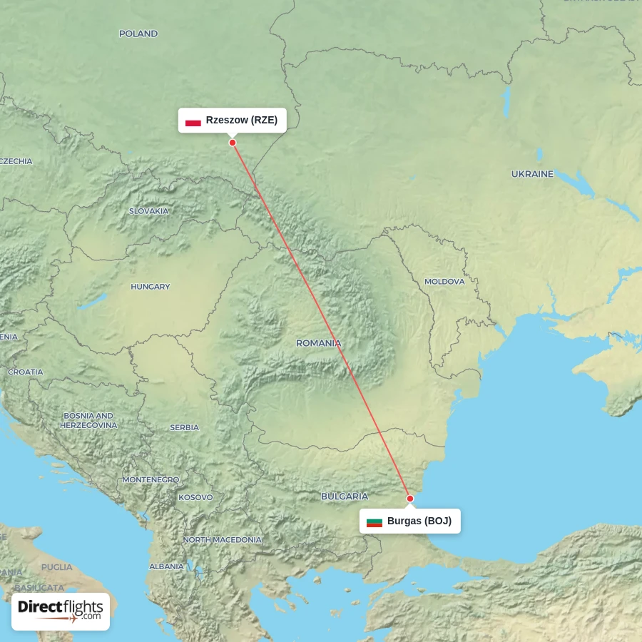 BOJ - RZE route map