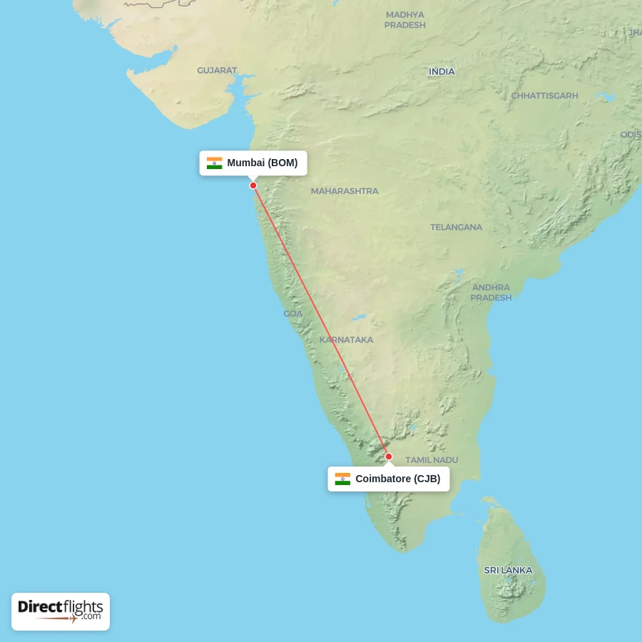 BOM - CJB route map