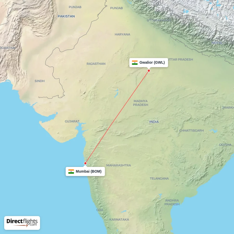 BOM - GWL route map