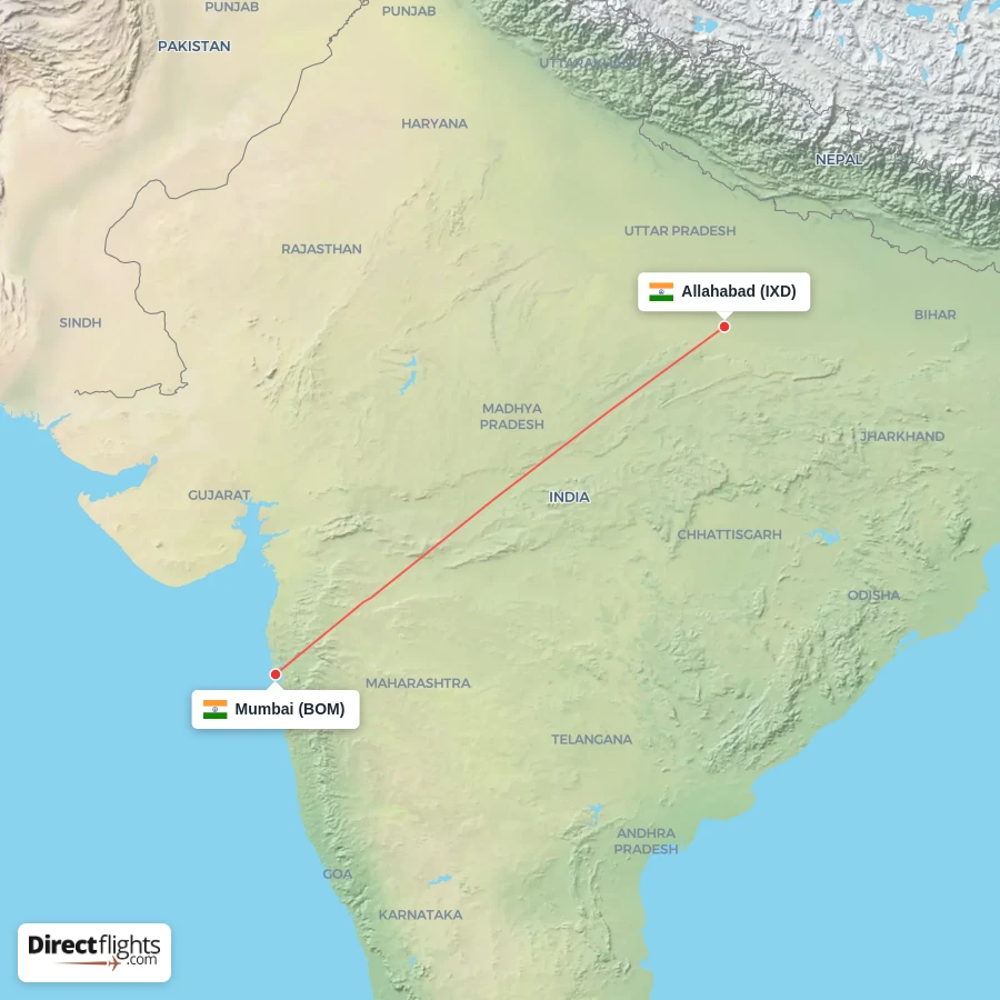 BOM - IXD route map