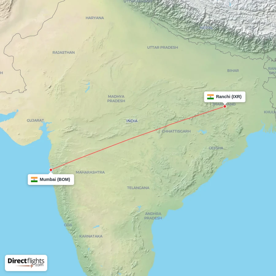 BOM - IXR route map