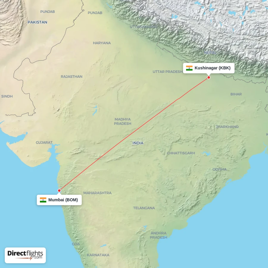 BOM - KBK route map