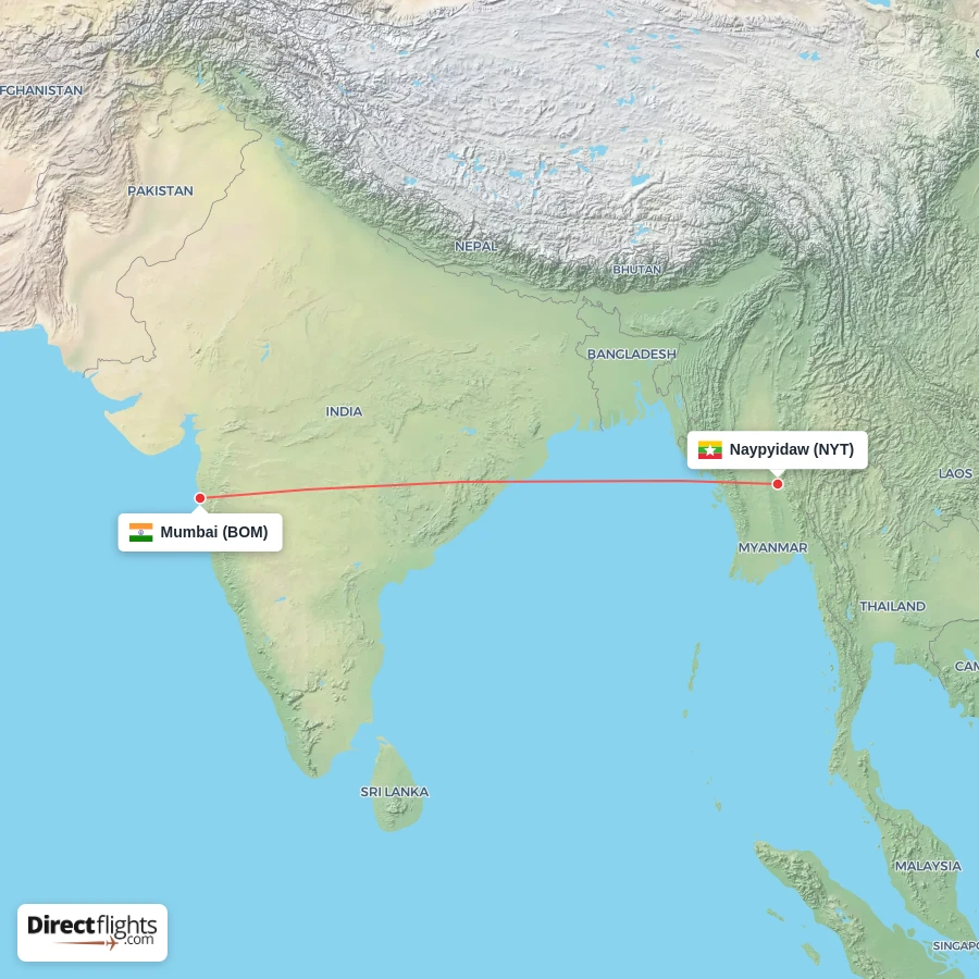 BOM - NYT route map