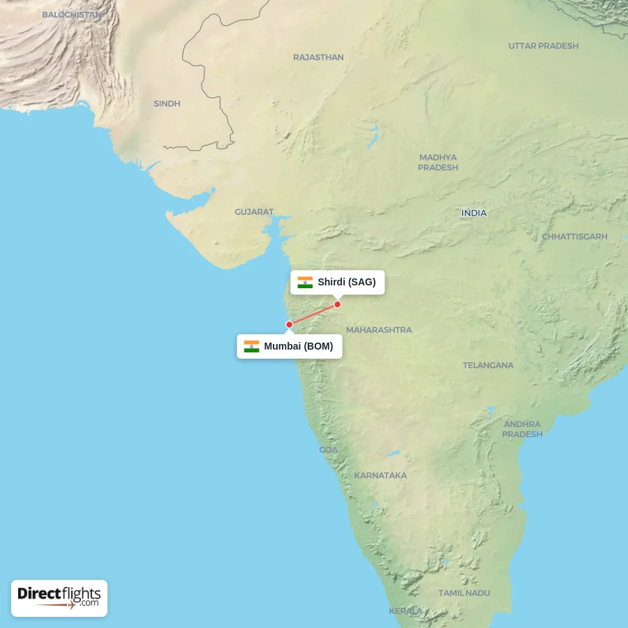 BOM - SAG route map