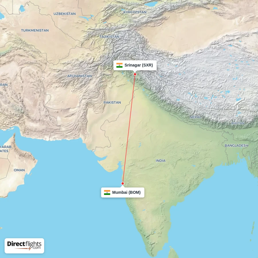 BOM - SXR route map