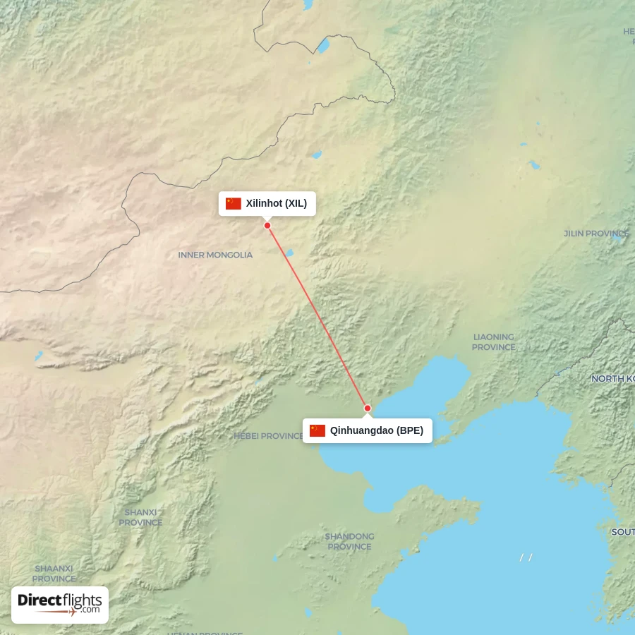 BPE - XIL route map