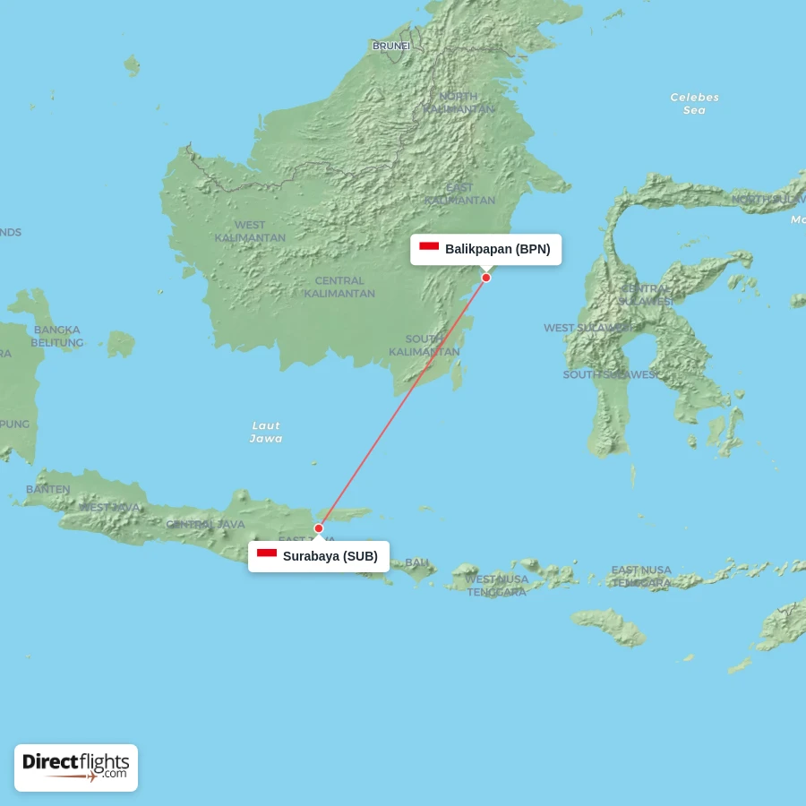 BPN - SUB route map