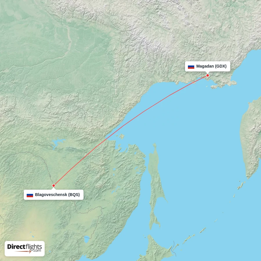 BQS - GDX route map