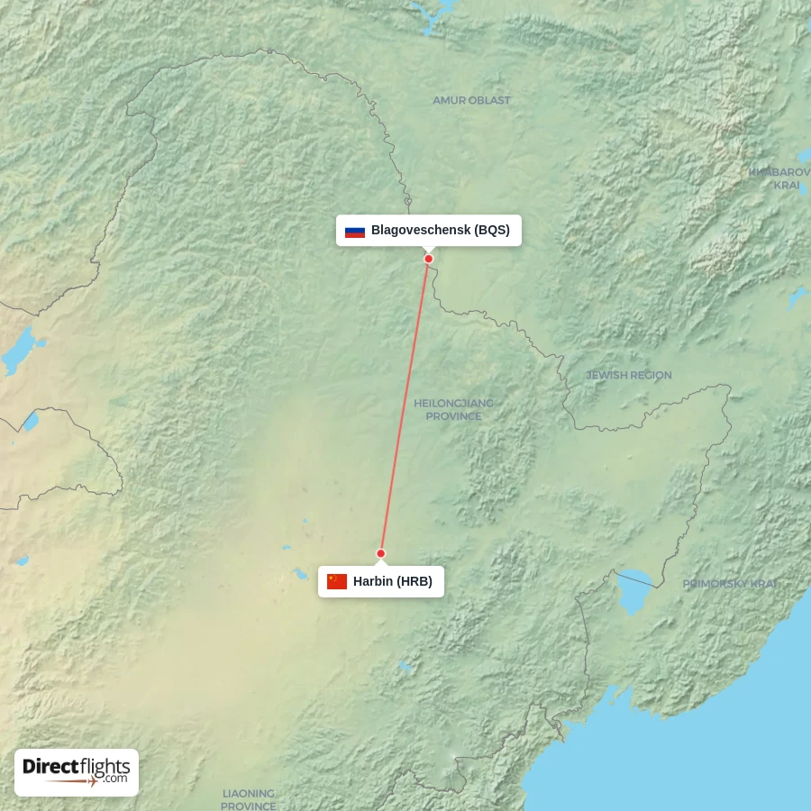 BQS - HRB route map