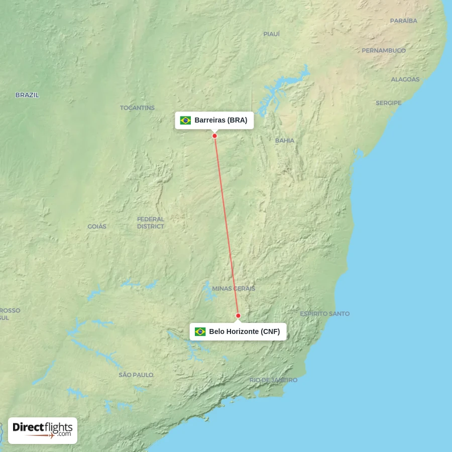 BRA - CNF route map