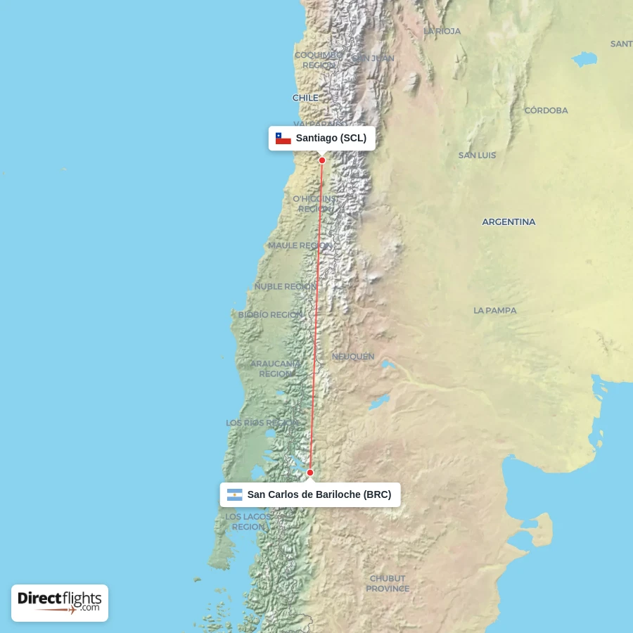 BRC - SCL route map