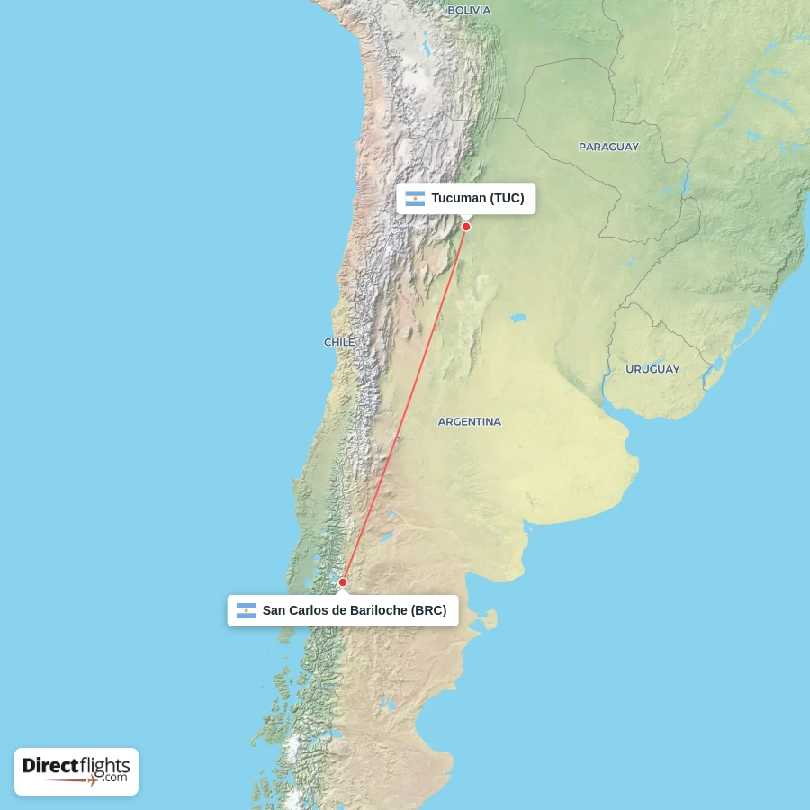 BRC - TUC route map