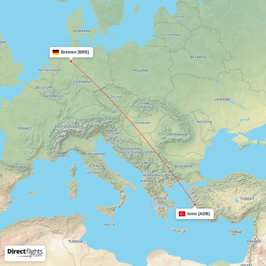 BRE - ADB route map