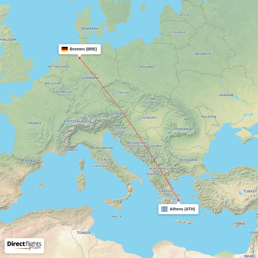 BRE - ATH route map