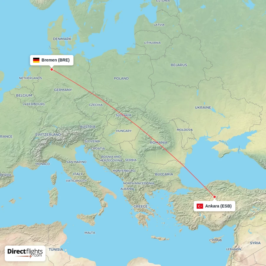 BRE - ESB route map
