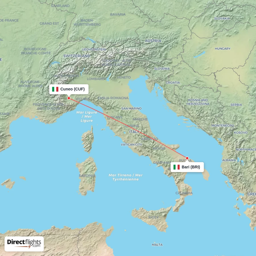 BRI - CUF route map