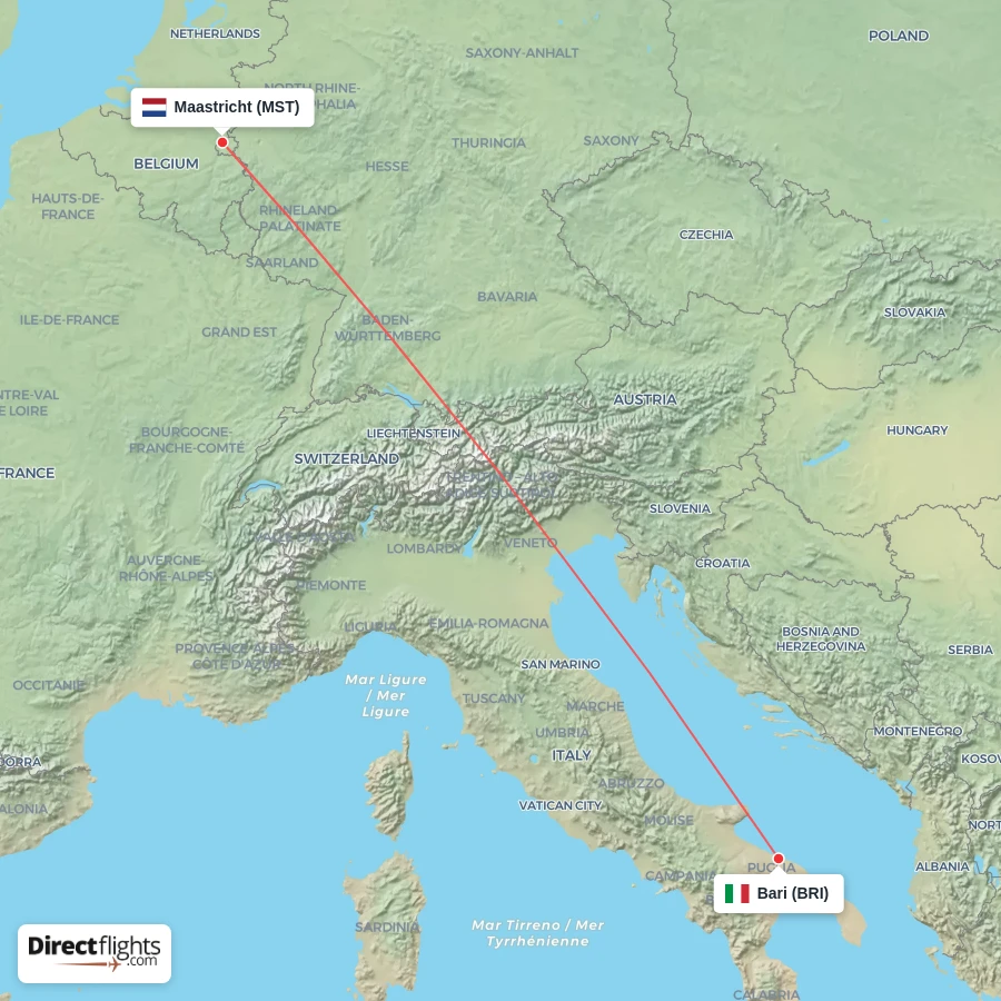 BRI - MST route map