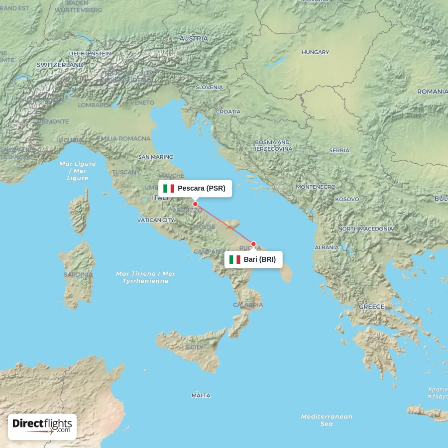 BRI - PSR route map