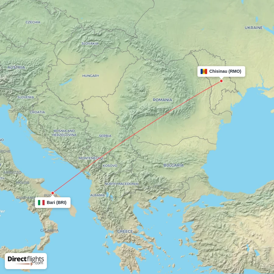 BRI - RMO route map