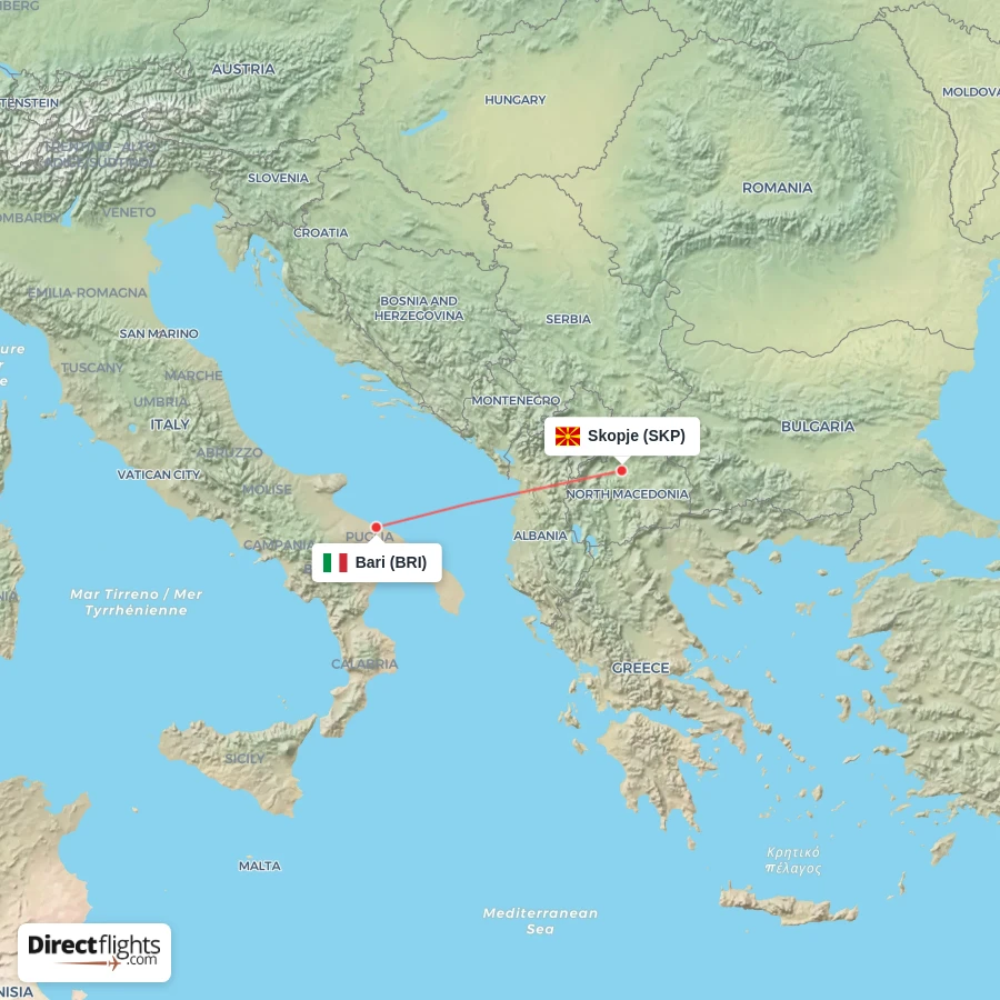 BRI - SKP route map