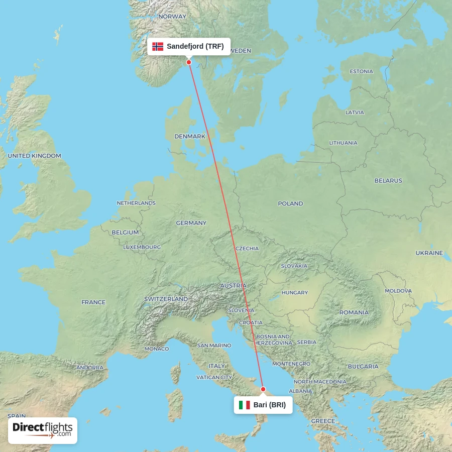 BRI - TRF route map