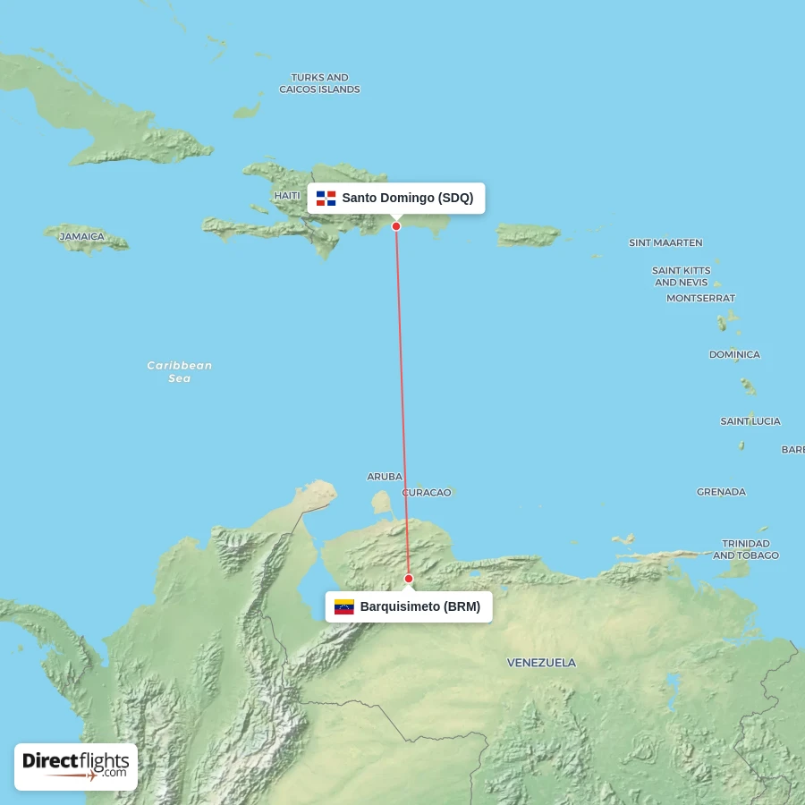 BRM - SDQ route map