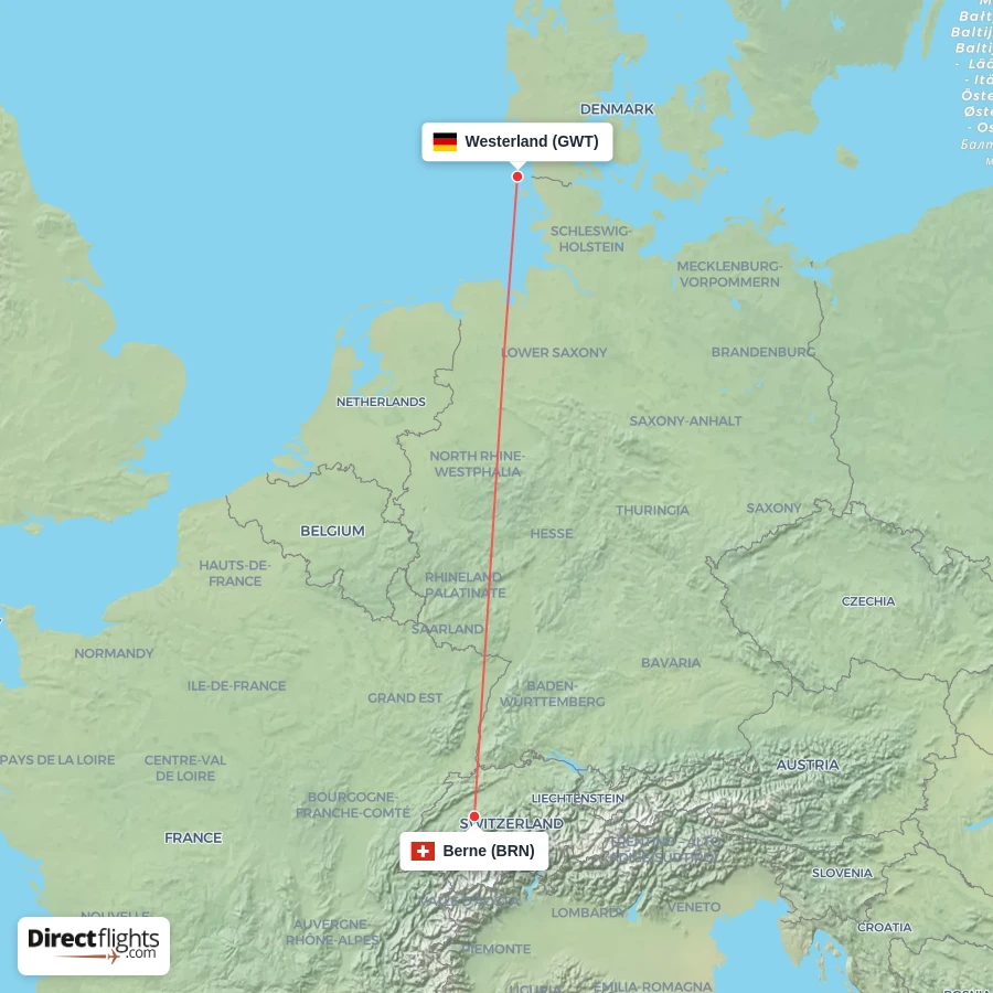 BRN - GWT route map