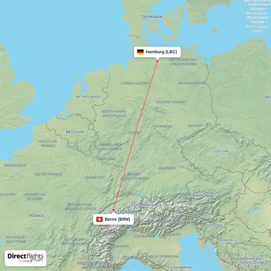 BRN - LBC route map