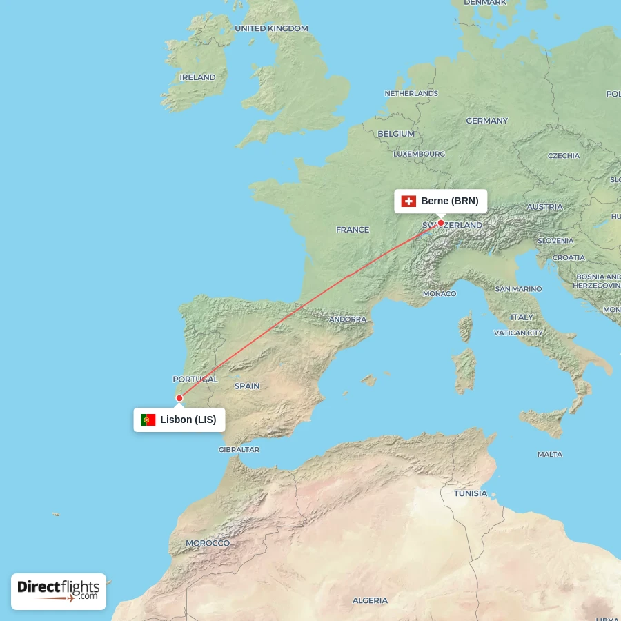 BRN - LIS route map