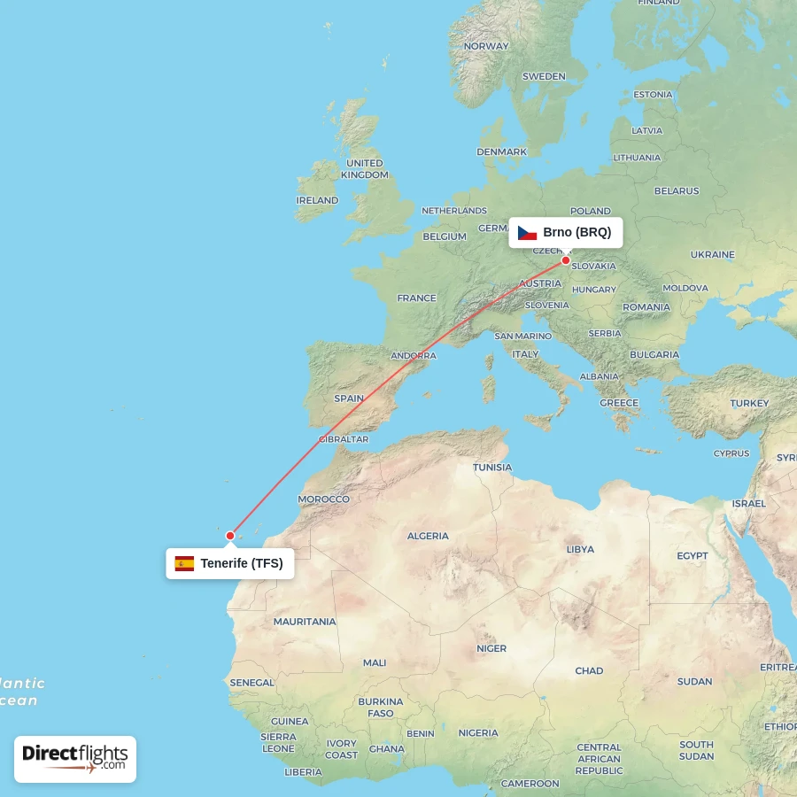 BRQ - TFS route map