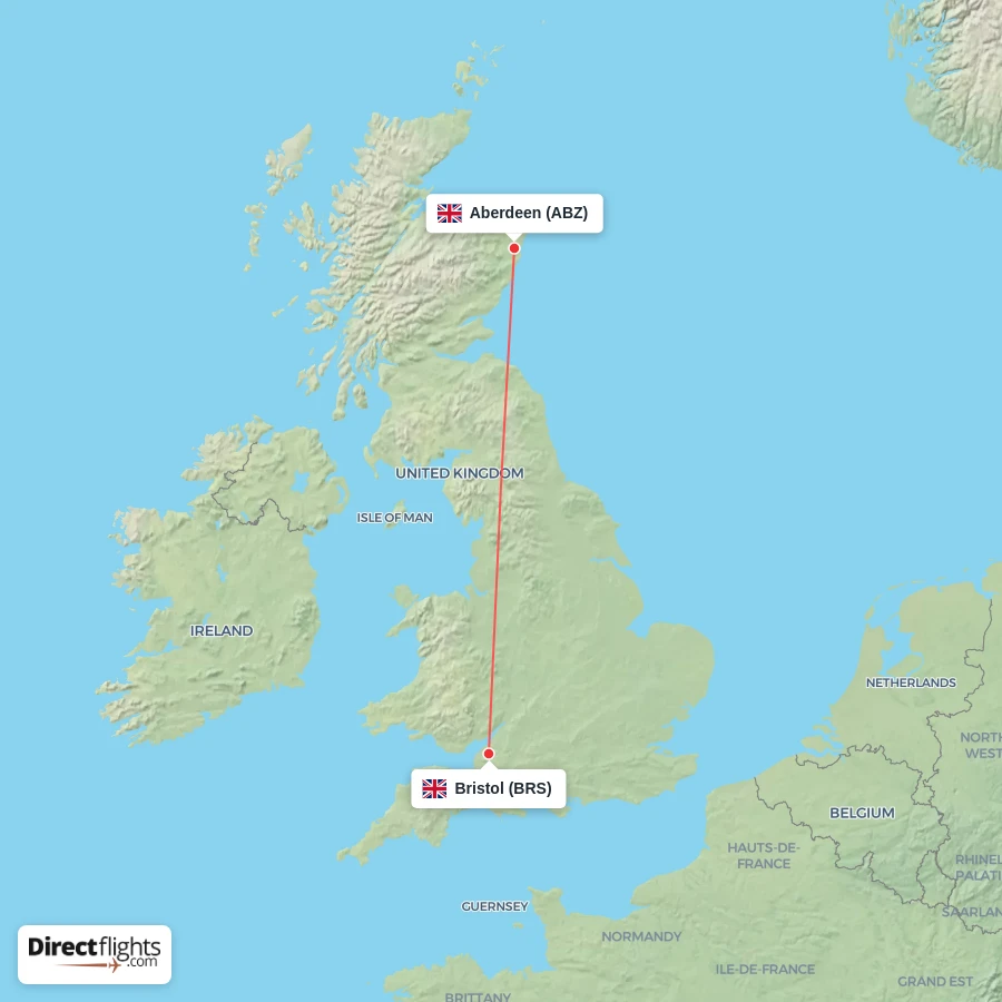 BRS - ABZ route map