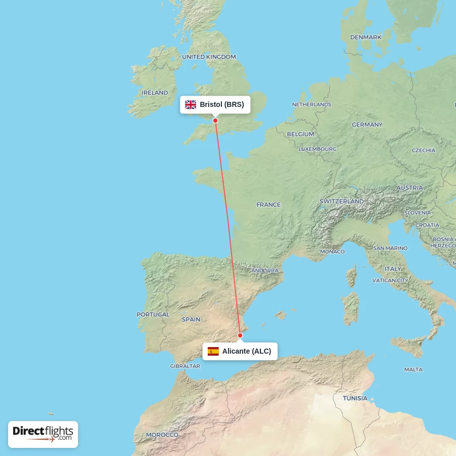 BRS - ALC route map