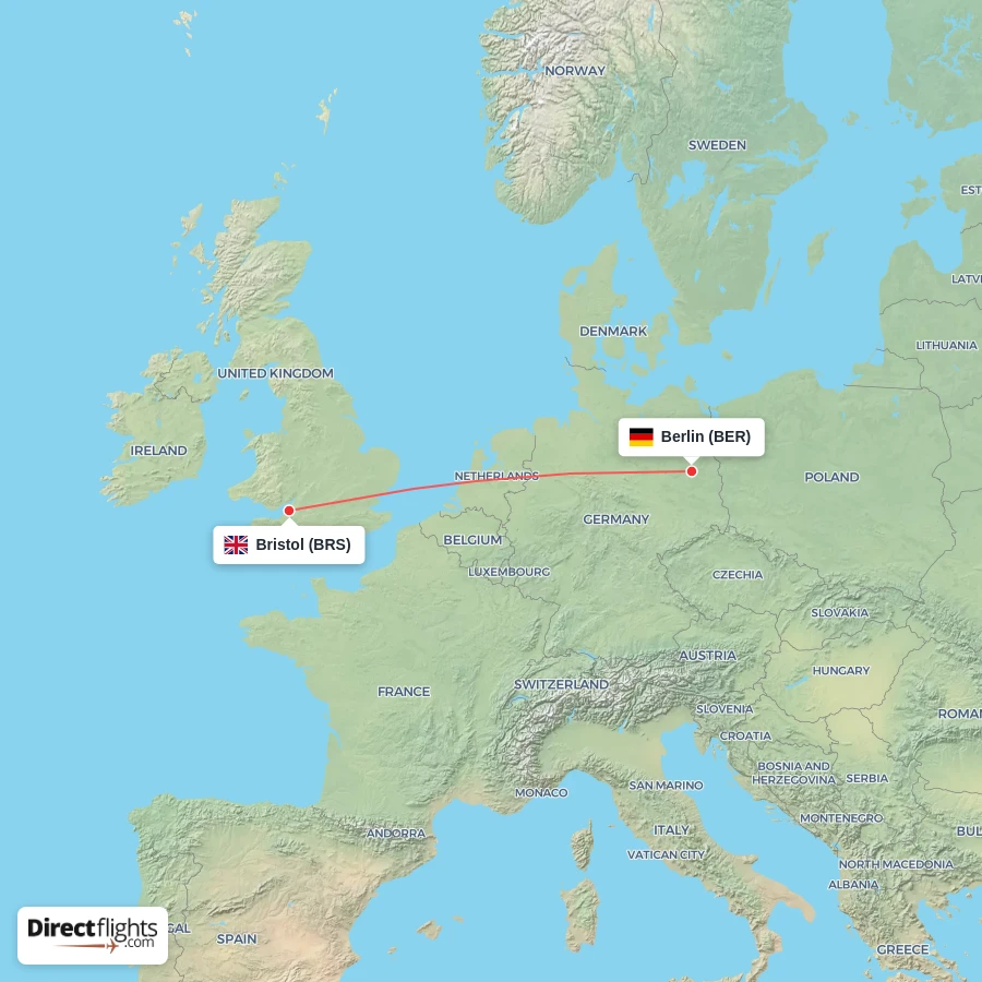 BRS - BER route map