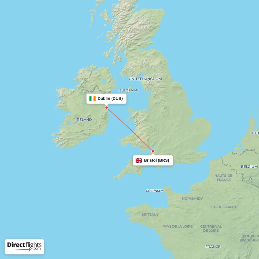 BRS - DUB route map