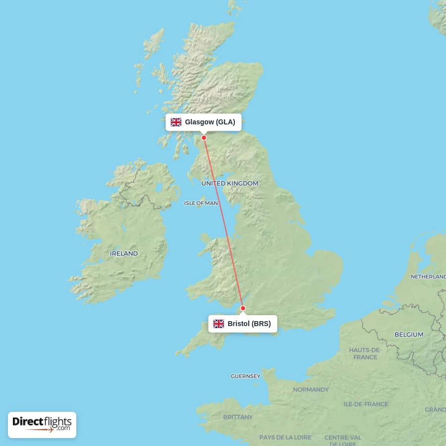 BRS - GLA route map