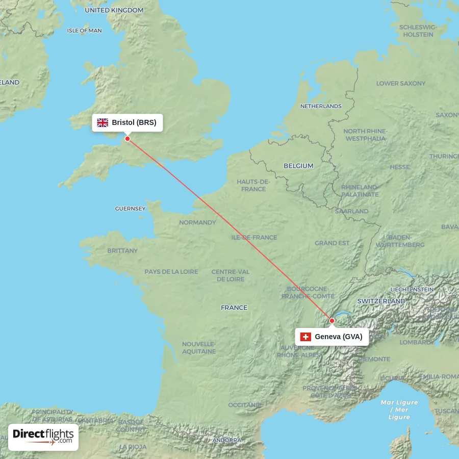 BRS - GVA route map