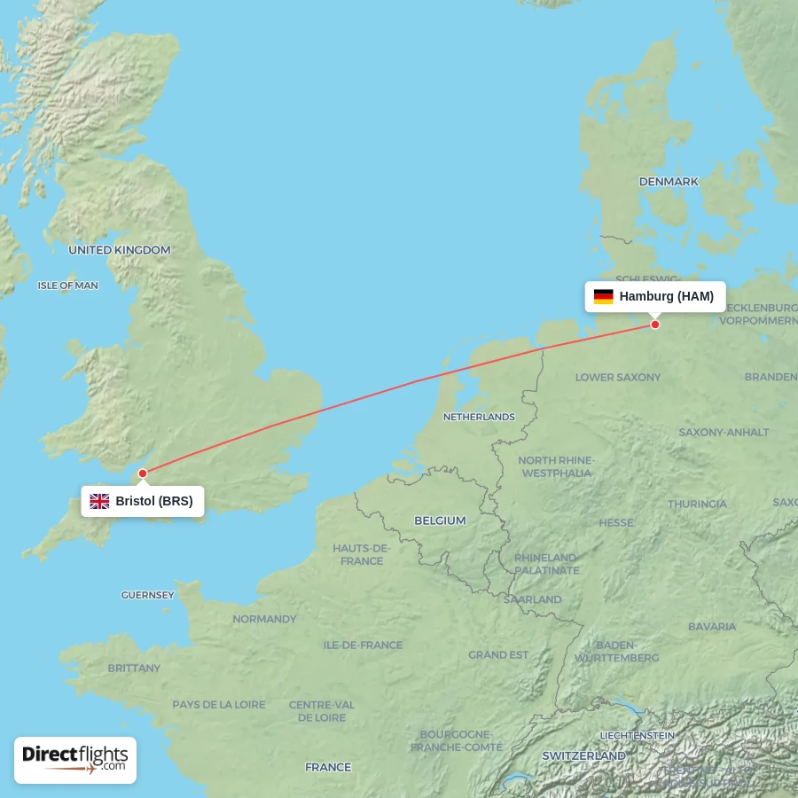 BRS - HAM route map