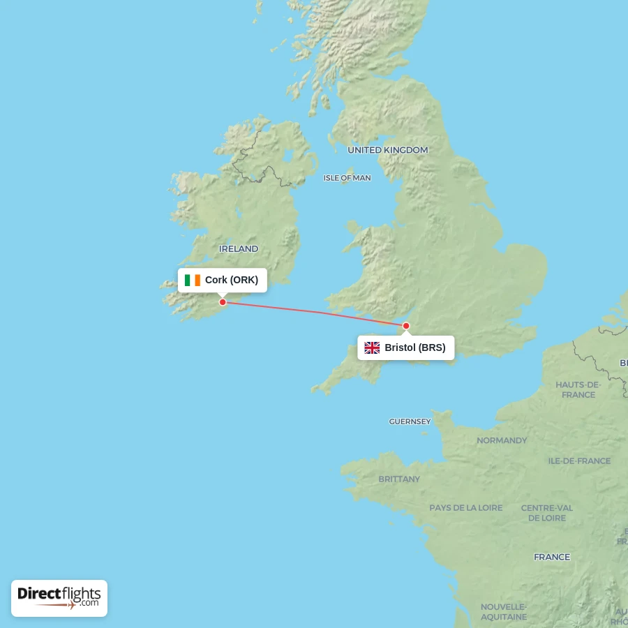BRS - ORK route map