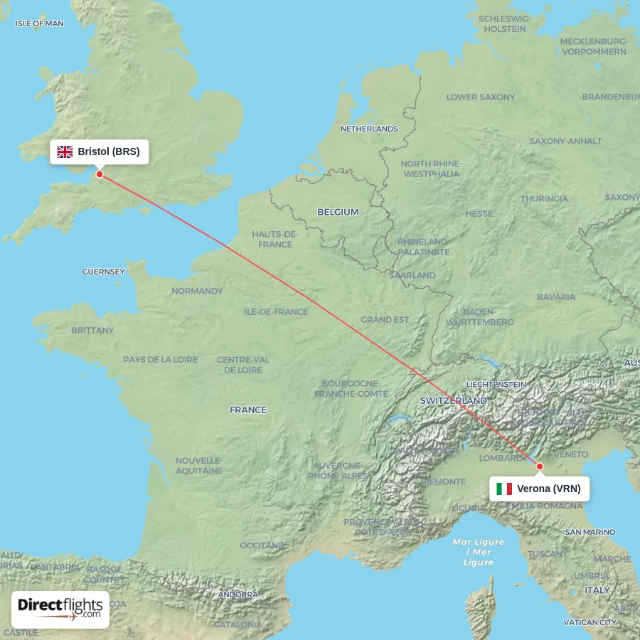 BRS - VRN route map