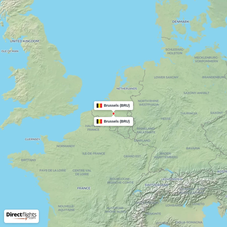 BRU - BRU route map