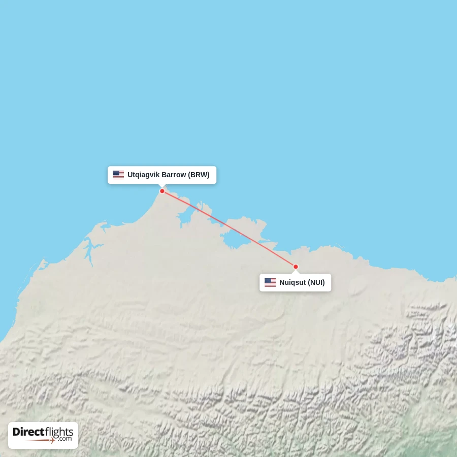 BRW - NUI route map