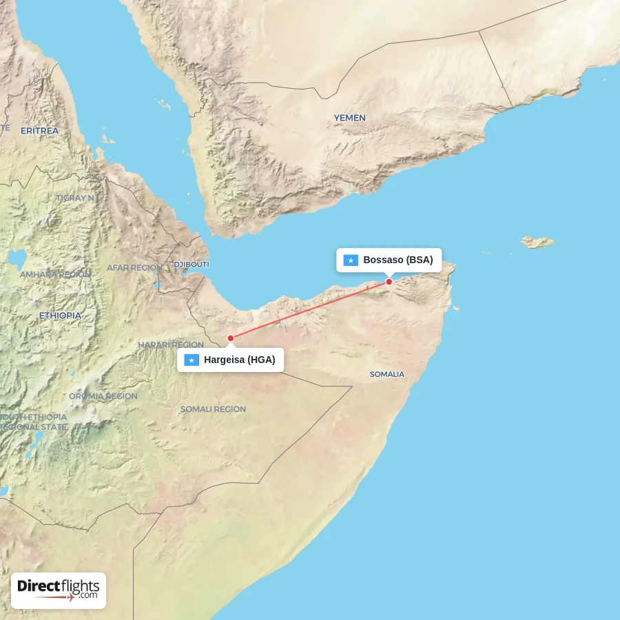 BSA - HGA route map