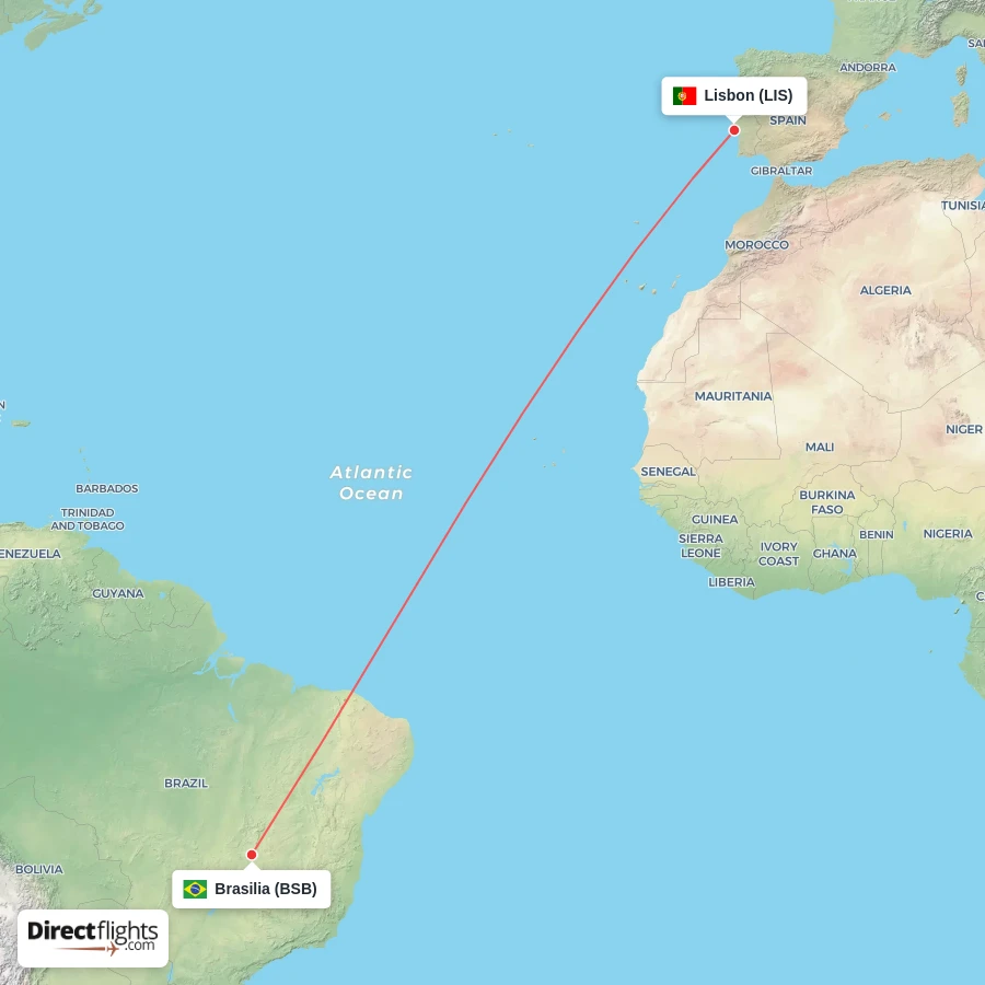 BSB - LIS route map