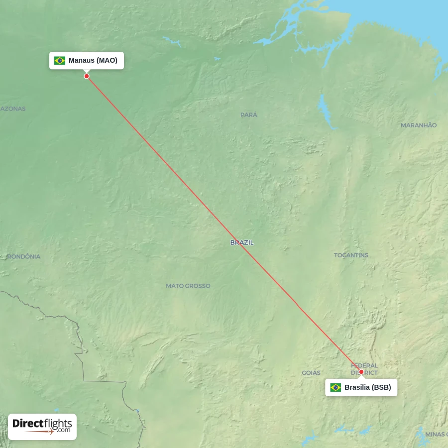 BSB - MAO route map