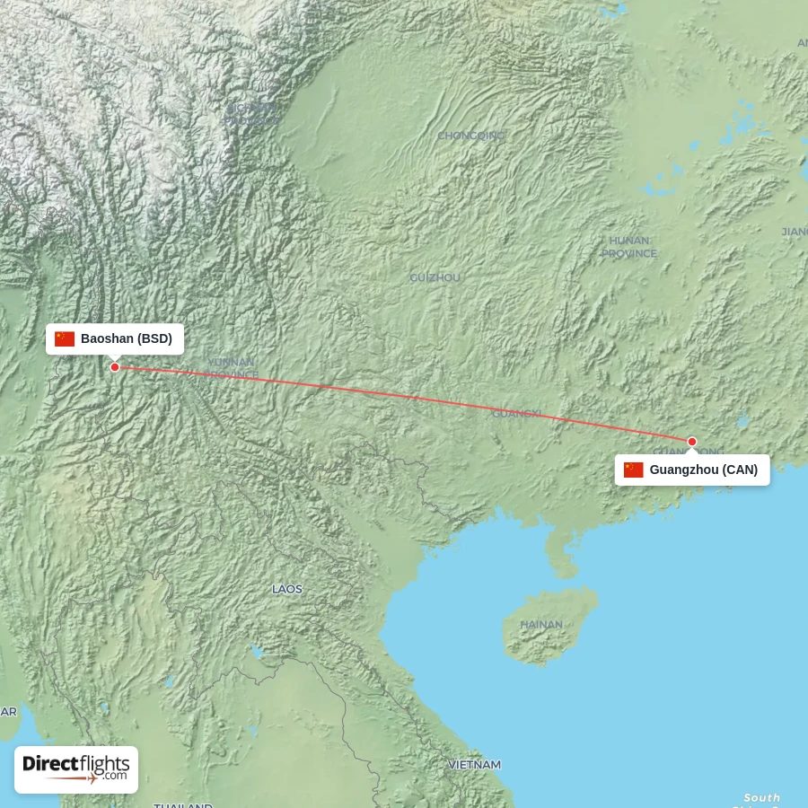 BSD - CAN route map