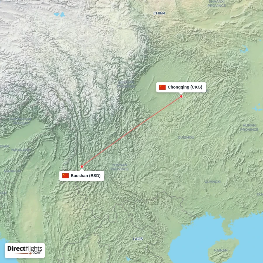 BSD - CKG route map
