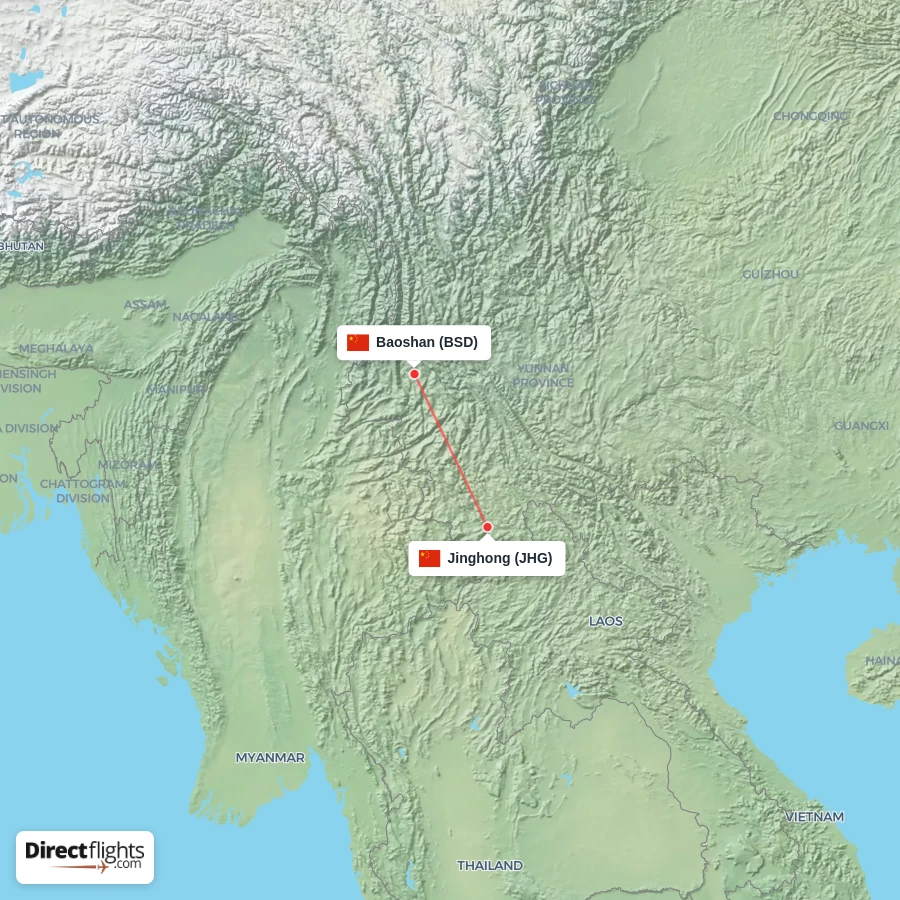 BSD - JHG route map