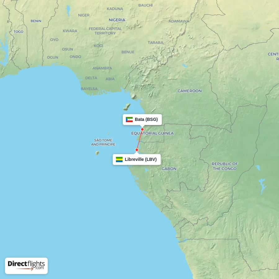 BSG - LBV route map