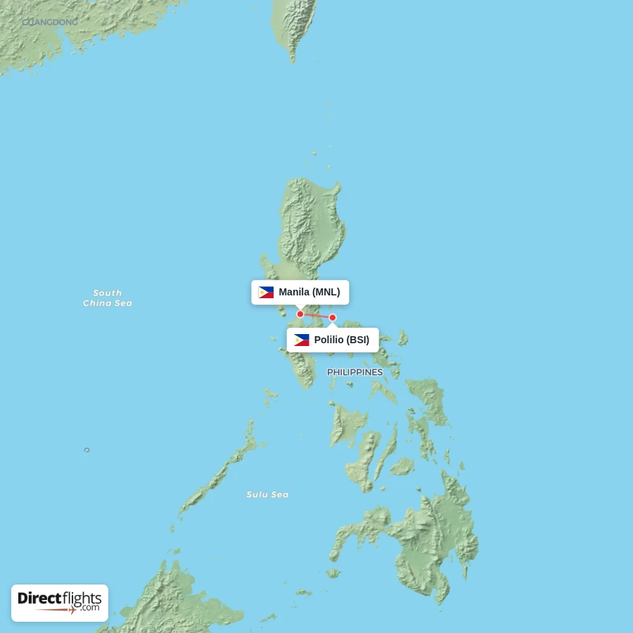 BSI - MNL route map