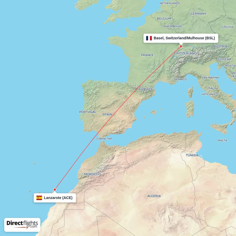 BSL - ACE route map
